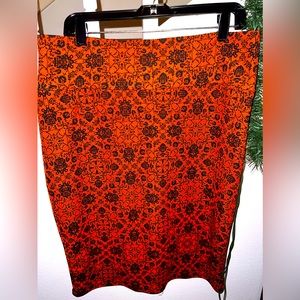 LuLaRoe printed pencil skirt!